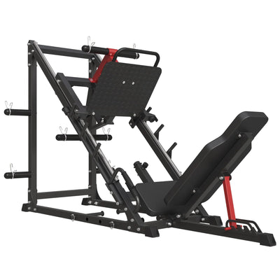 Leg Press Machine, 1500LBS Weight Capacity Adjustable Leg Machine with Resistance Band Pegs and Plate Storages, Workout Equipment for Strength Training