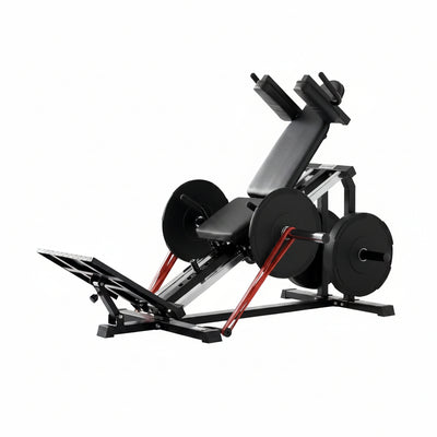 Compact Leg Sled Machine, Leg Press Machine Capacity 1000Lbs, Hack Squat Machine Combo, Calf Raise Home Gym