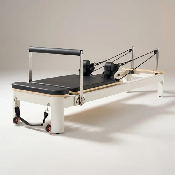 Pilates Reformer Machine Built for Home Studios, 400 LB Capacity, Aluminum Frame, 6 Spring Resistance